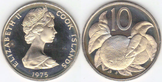 1975 Cook Islands 10 Cents (Proof) A001970